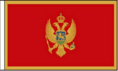 Montenegro Hand Waving Flags